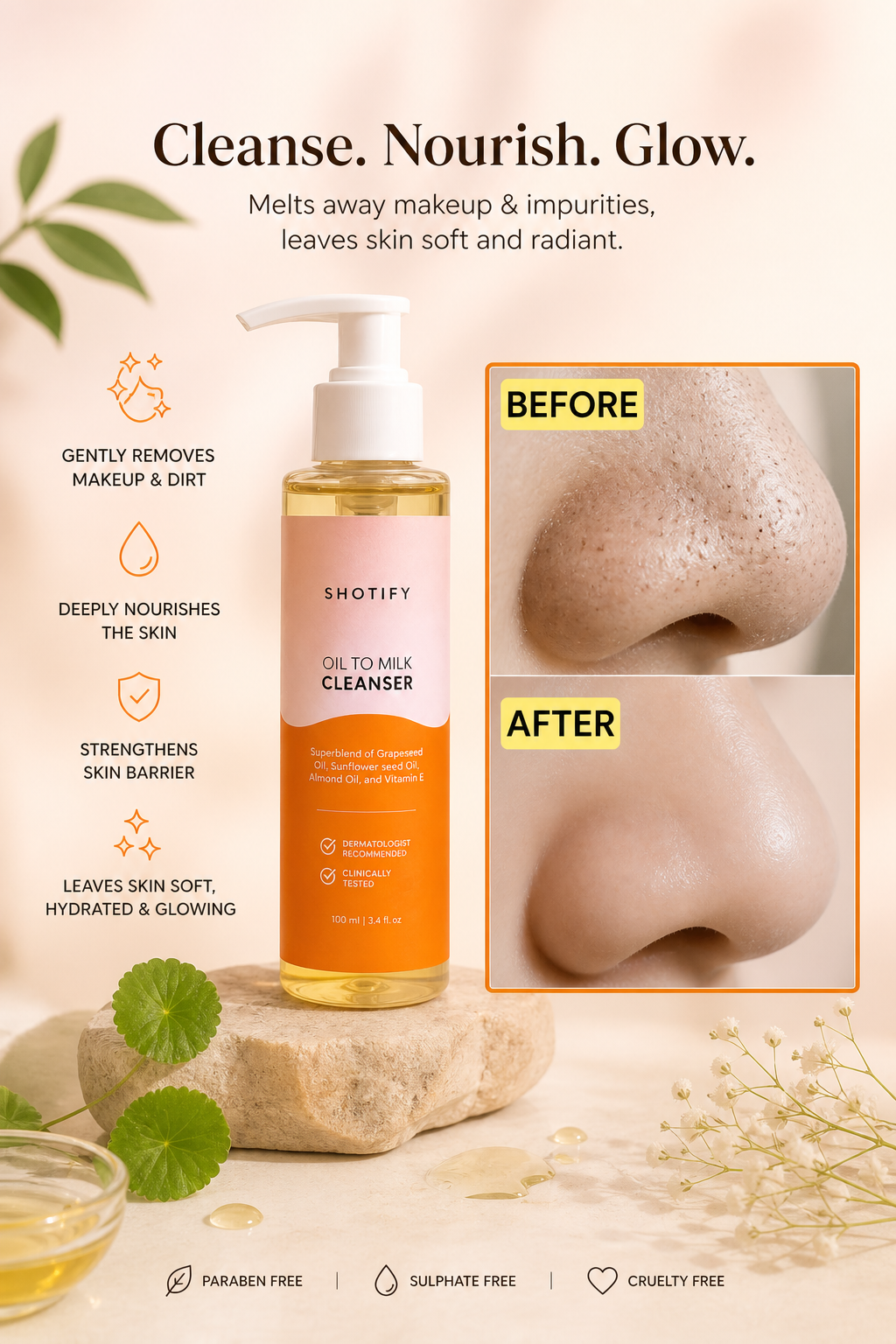 OIL TO MILK CLEANSER BY SHOTIFY