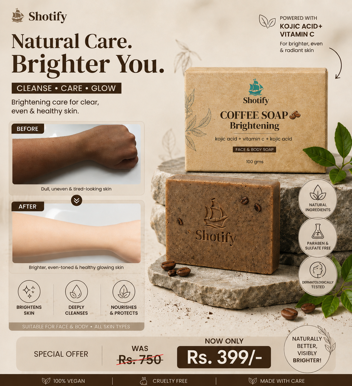 Coffee Brightening Soap