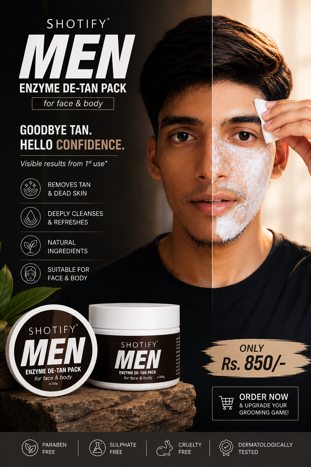Enzyme-De Tan Pack